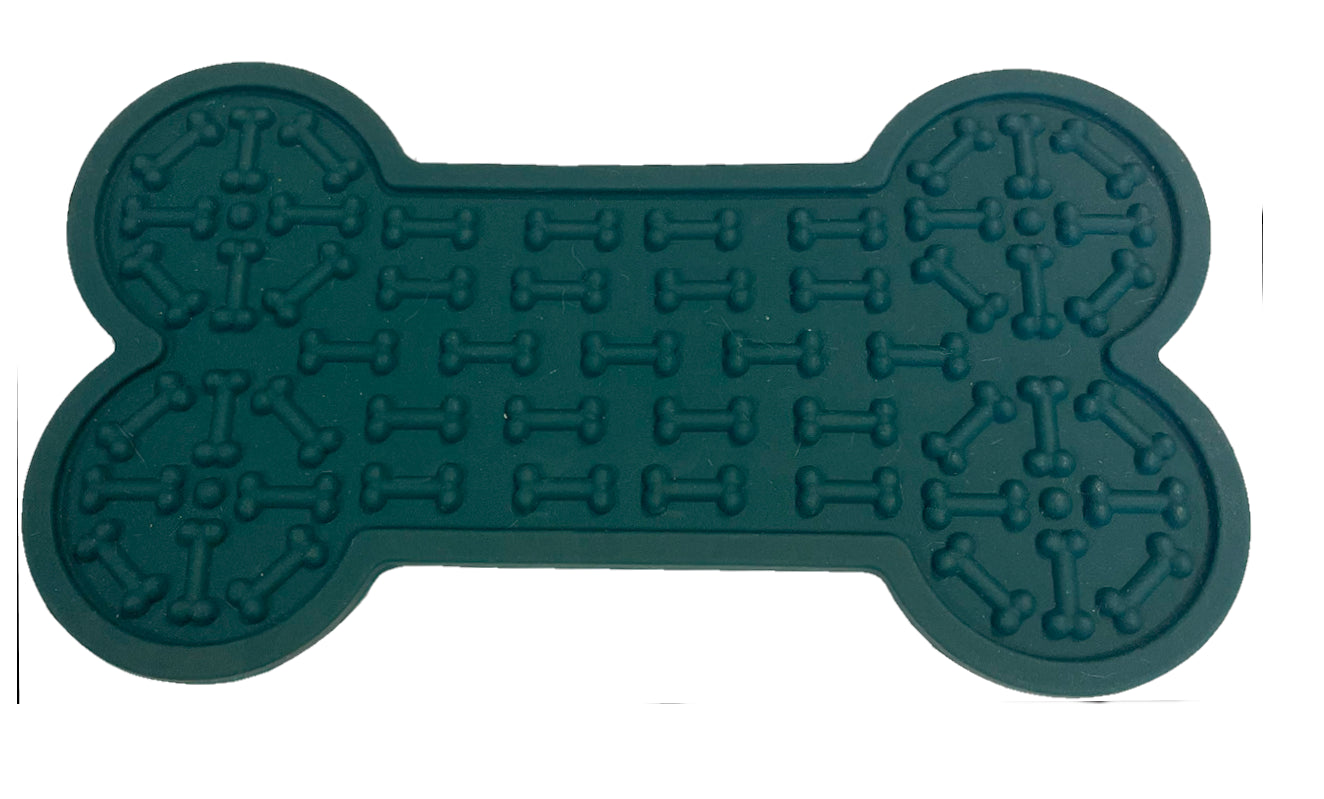 Pet Platter Pet Lick Mat Green Bone Large