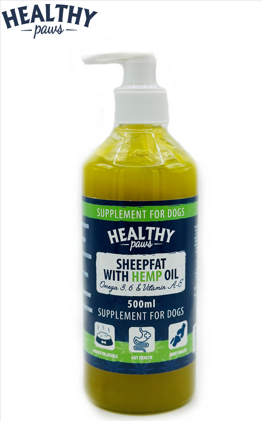 Healthy Paws Sheepfat With Hemp Oil 500ml