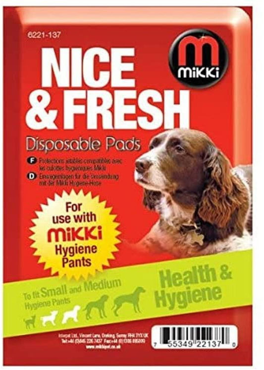 Mikki Nice & Fresh Disposable Pads To Fit Small & Med