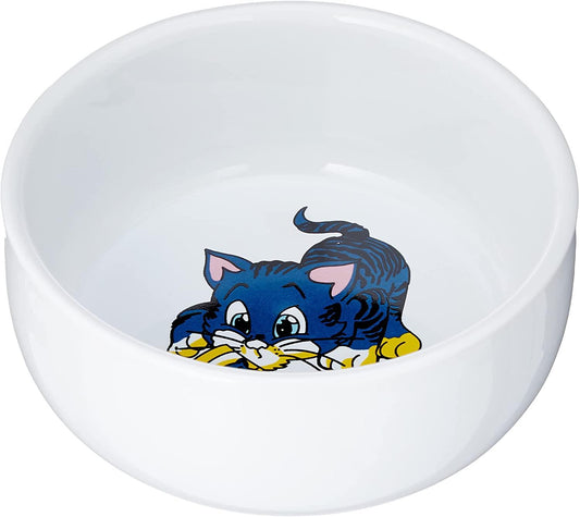 Trixie Comic Cat Bowl 300ml 11cm