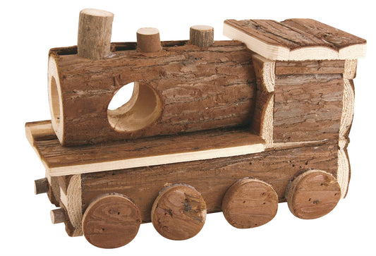 Little Zoo Wooden Train Small Animal Hideaway