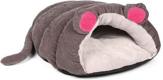 Hugs Muffin Mouse Cat Bed Grey