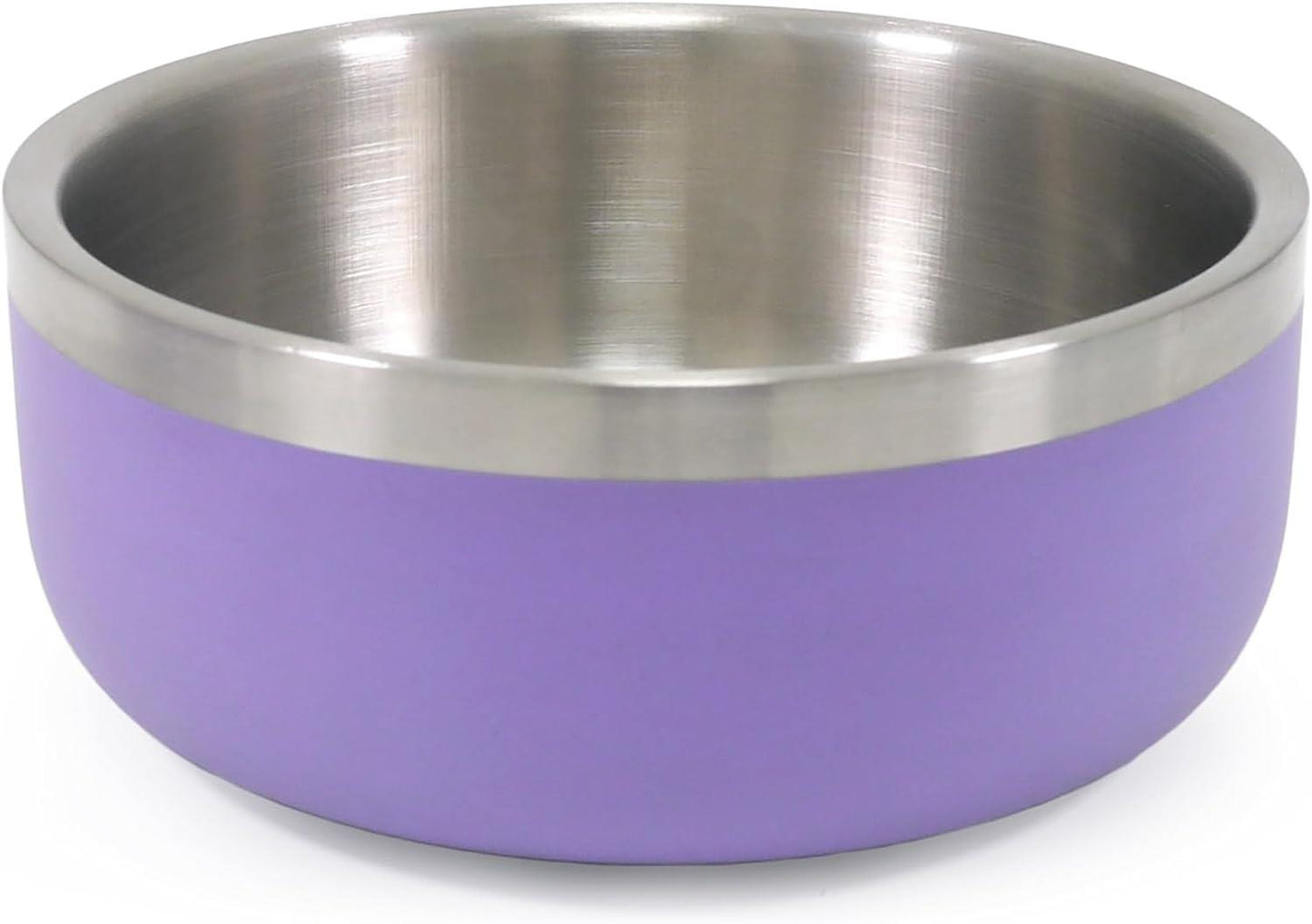 Rosewood Double Wall Stainless Steel Bowl 700ml - 15cm Lilac