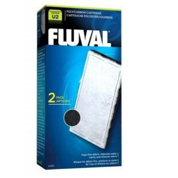 Fluval U2 Polycarbon Cartridge 2pcs