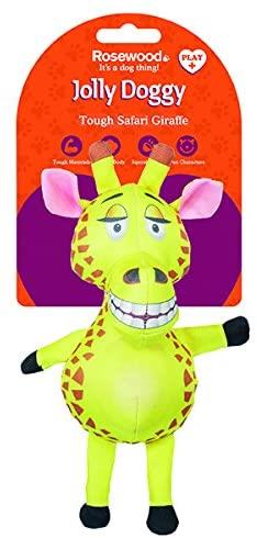 Jolly Doggy Safari Tough Giraffe Squeaky Dog Toy