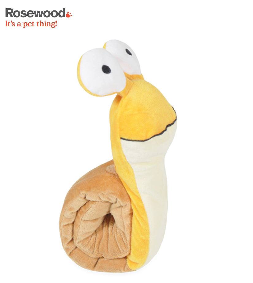 Rosewood Snail Soft Roll Up Toy