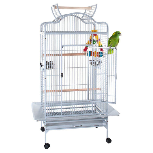 Liberta Voyager Large Bird Cage Stone White