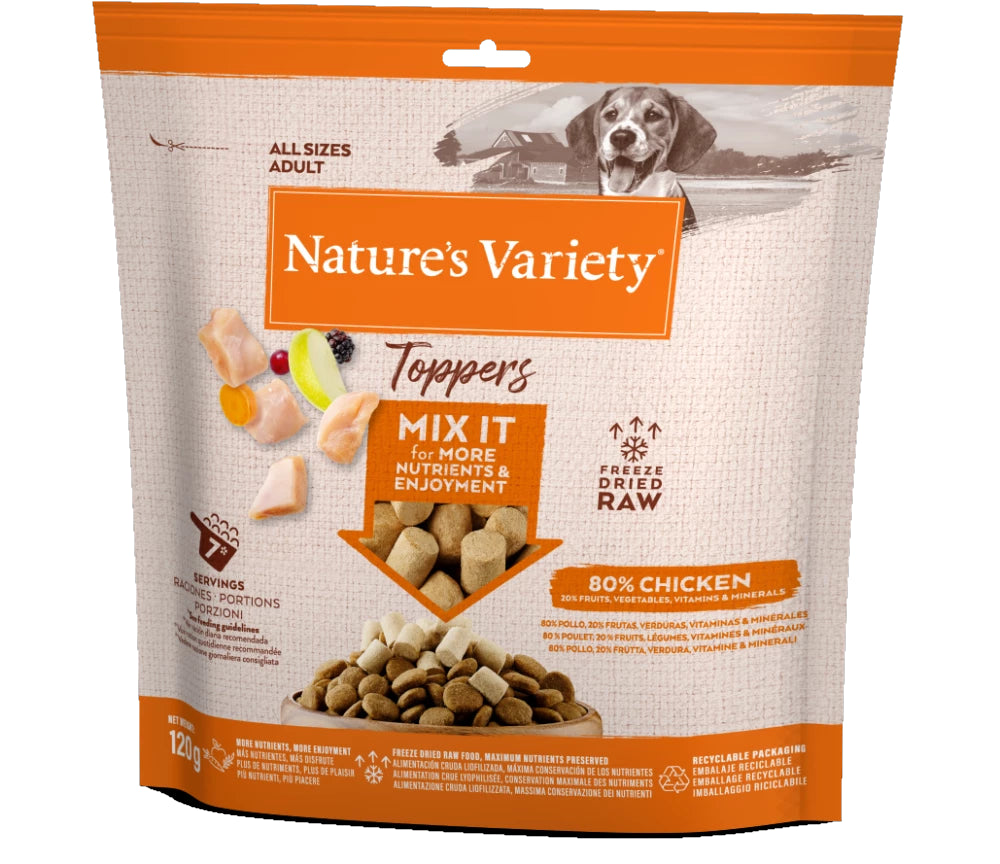 Natures Variety Freeze Dried Topper Chicken 120g