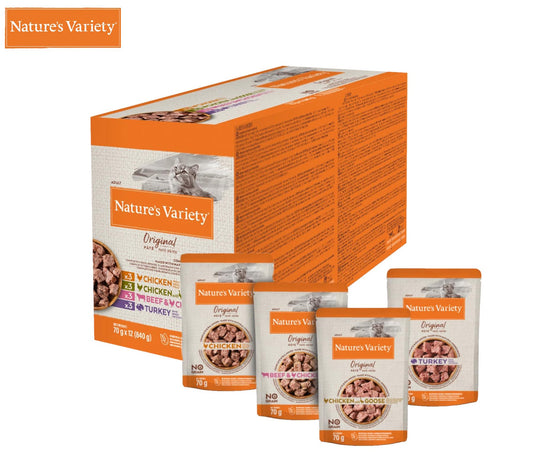 Natures Variety Original Cat Pate Multipack 70g x12