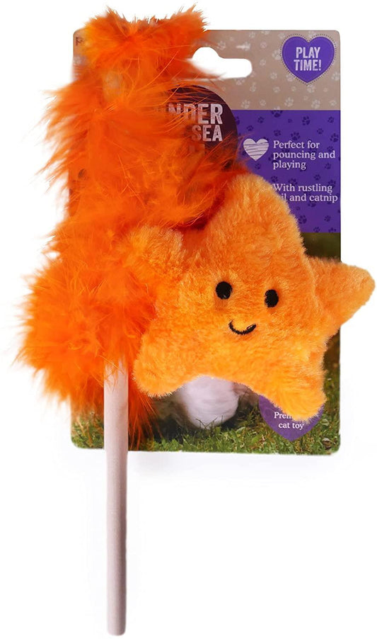 Rosewood Under The Sea Starfish Wand Cat Toy