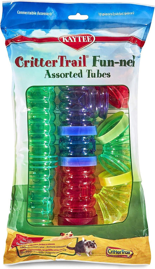 Kaytee Critter Trail Fun-nel Assorted Tubes 16 Pcs