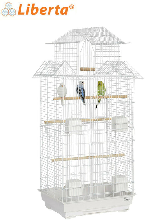 Rainforest Jintu Small Bird Cage White