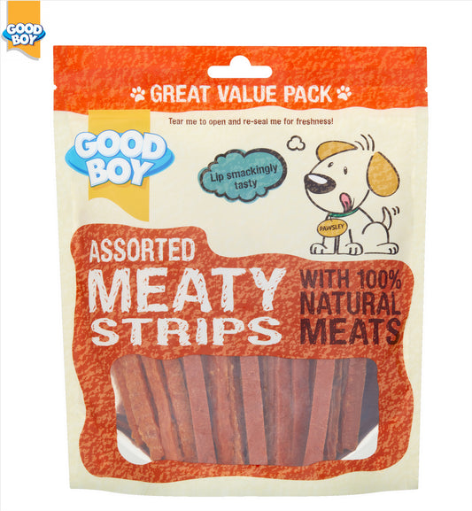 Good Boy Assorted Meaty Strips Value Bag 300g