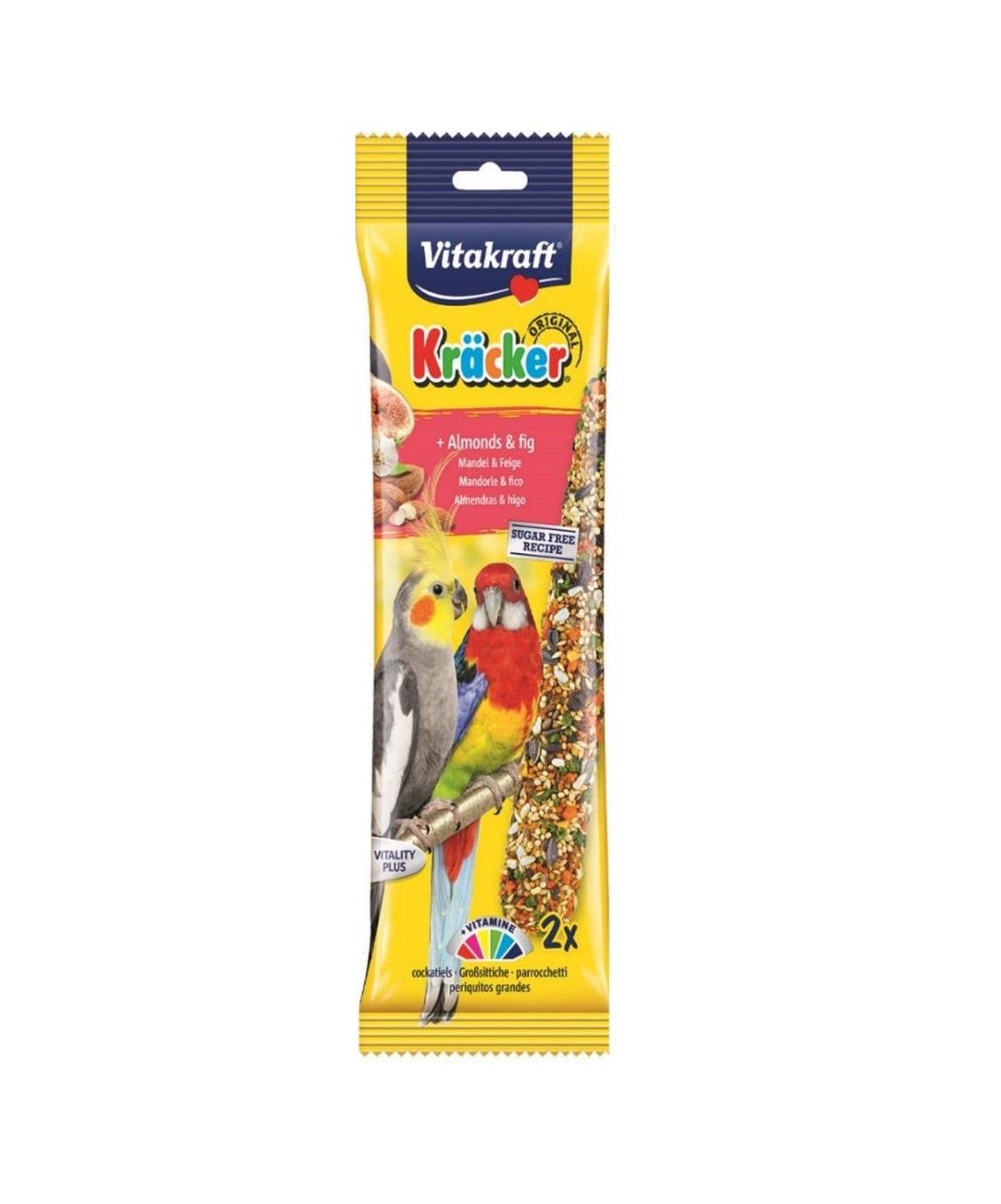 Vitakraft Cockateil & Parakeet Fruit Sticks Almonds & Fig 2pcs