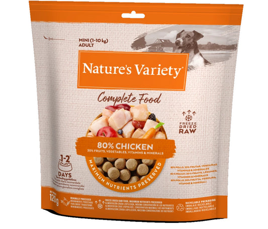 Natures Variety Freeze Dried Complete Food Chicken Dinner 120g