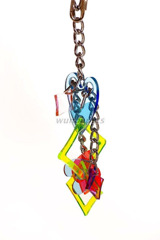 Pet Love Acrylic Heart & Diamonds Hanger