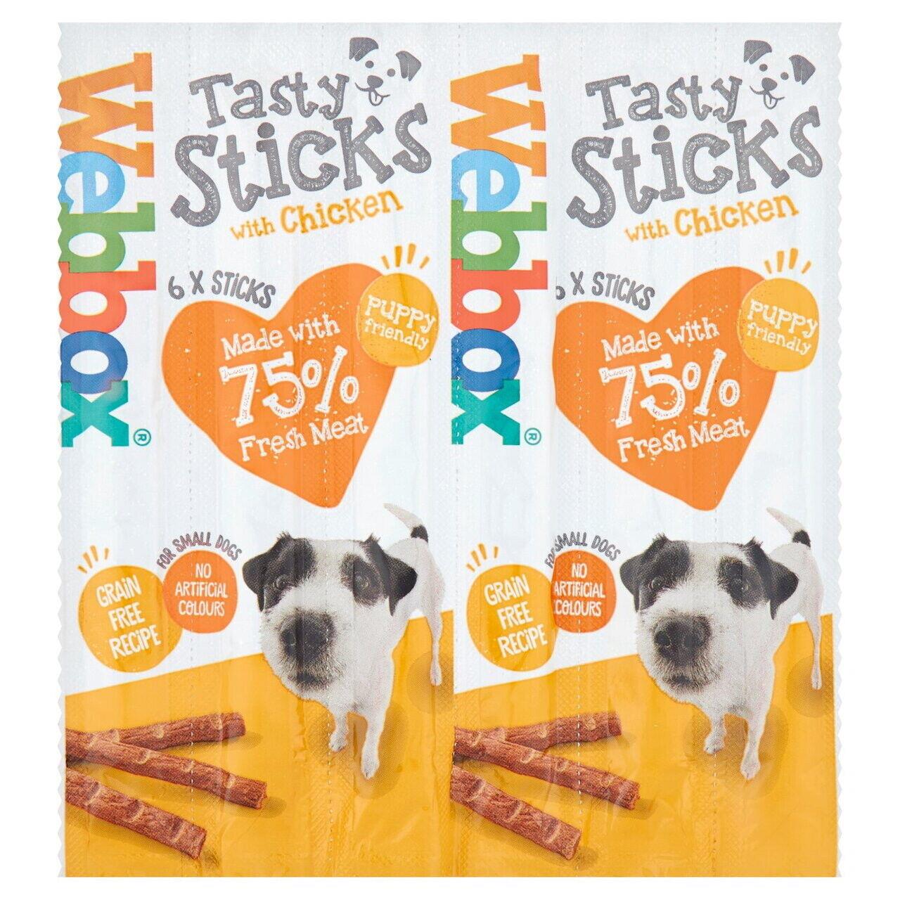 Webbox Small Dogs Delight Tasty Sticks Chicken Flavour 6 Pcs