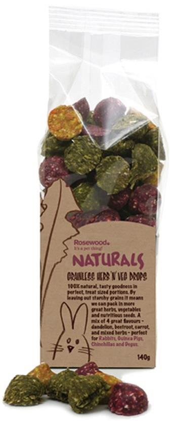 Rosewood Naturals Grainless Herb N veg Drops 140g