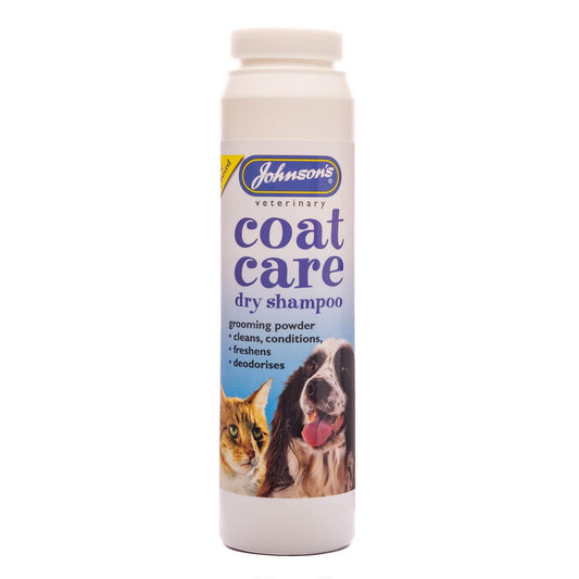 Johnson's Veterinary Coat Care Dry Shampoo For Cats & Dogs 85g