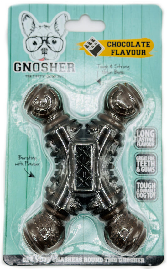 Gnosher Dental Dog Chew Toy Chocolate