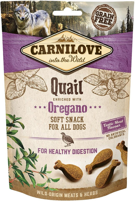 Carnilove Dog Treats Quail Enriched With Oregano 200g