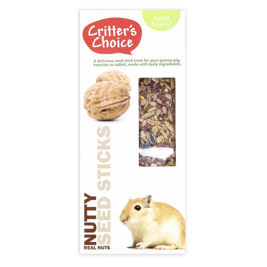 Critter's Choice Small Animal Seed Sticks Nutty 2 Sticks 100g