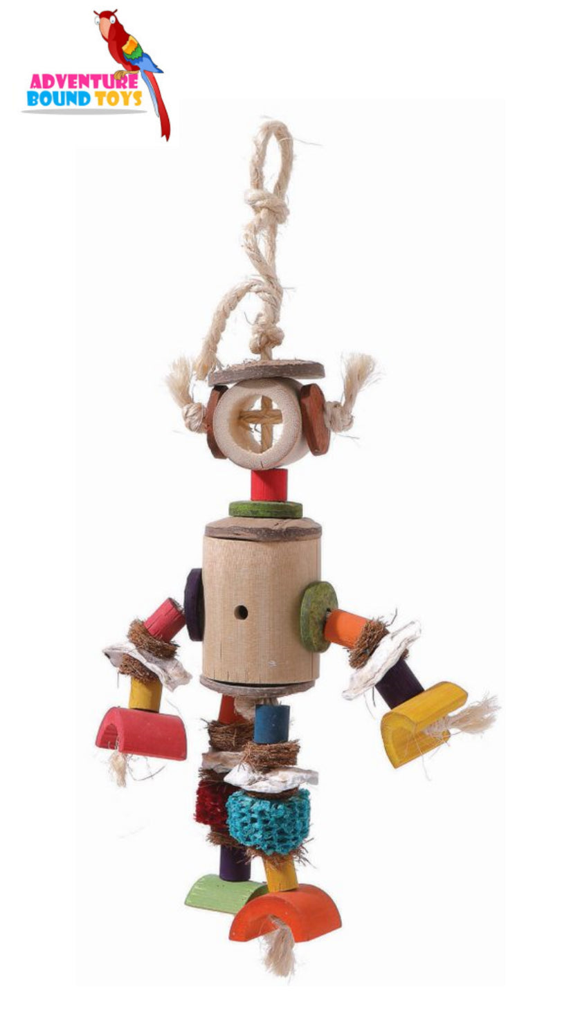 Adventure Bound Bamboo Man Parrot Toy