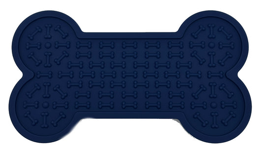 Pet Platter Pet Lick Mat Blue Bone Large