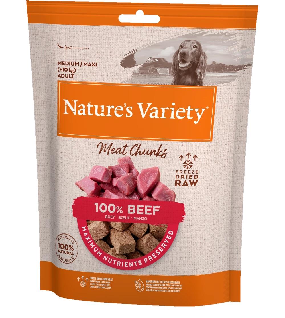 Natures Variety Freeze Dried Beef Meat Chunks 50g