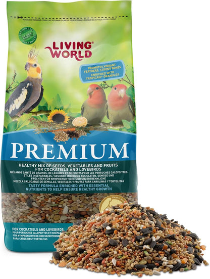 Living World Premium Cockatiel Bird Food 908g