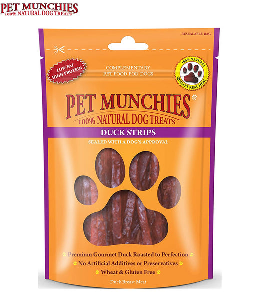 Pet Munchies Duck Strips 90g