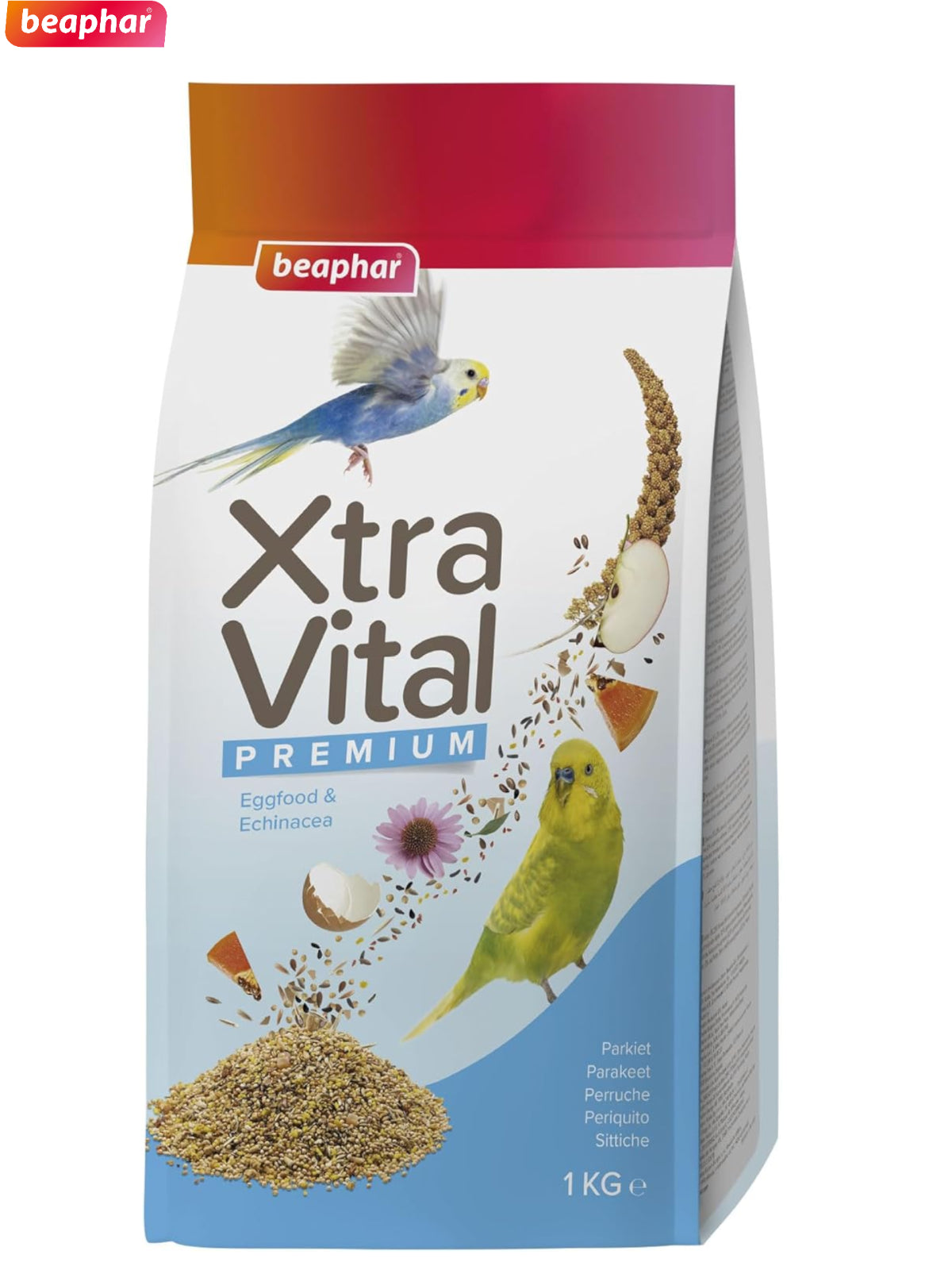 Beaphar Xtra Vital Premium Budgie Seed Feed 1Kg