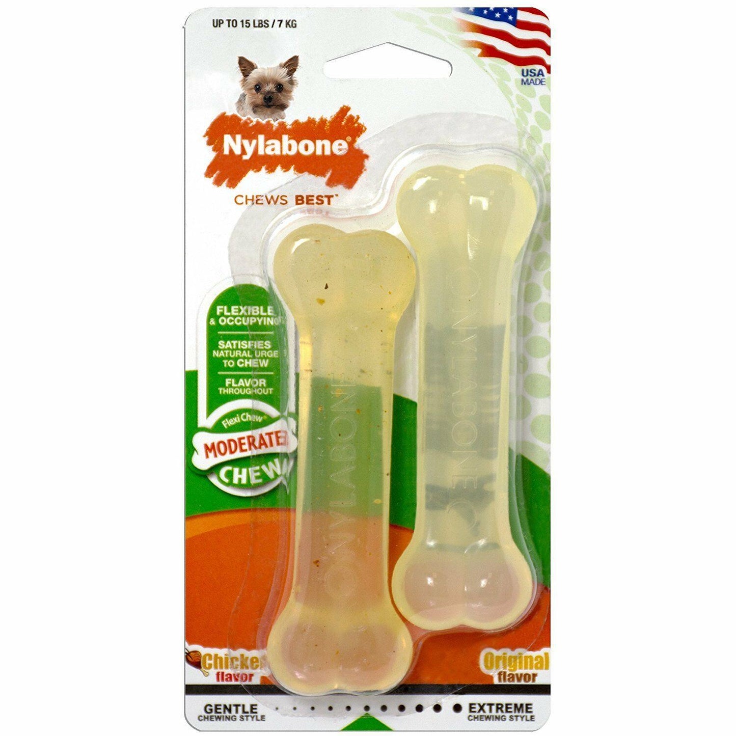 Nylabone Twin Pack X Small Dog Chicken