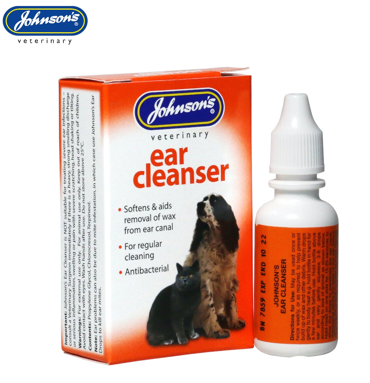 Johnson's Veterinary Ear Cleanser 18ml