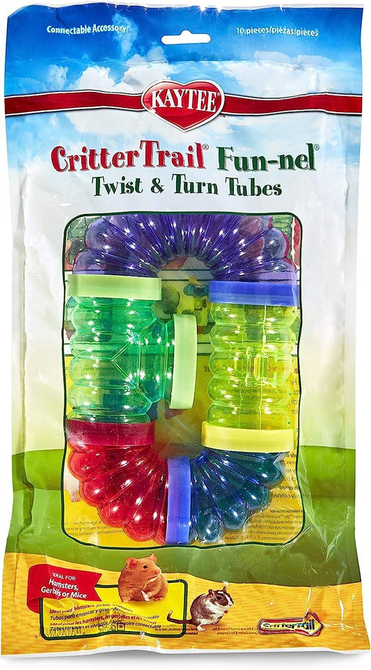 Kaytee Critter Trail Fun-nel Twist & Turn Tubes 10 Pcs