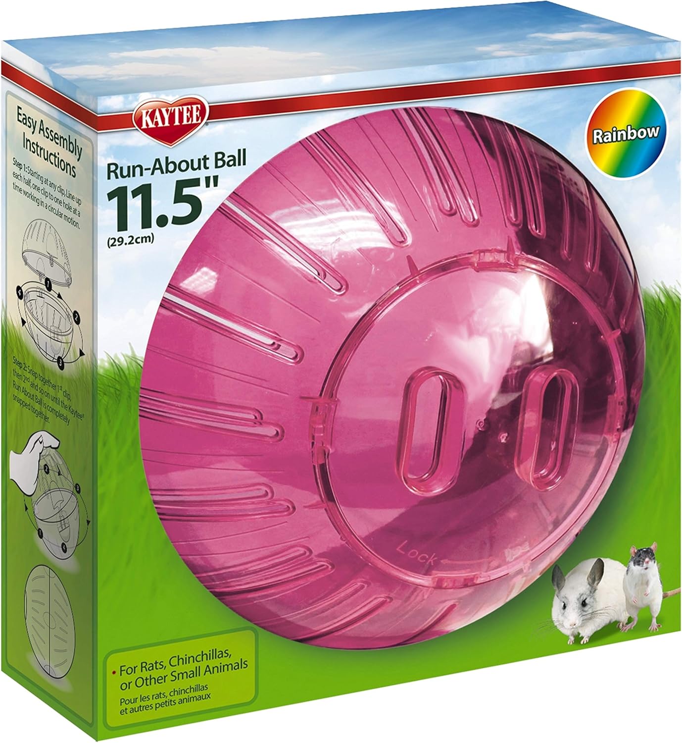 Kaytee Giant Rainbow Run About Ball 11.5"