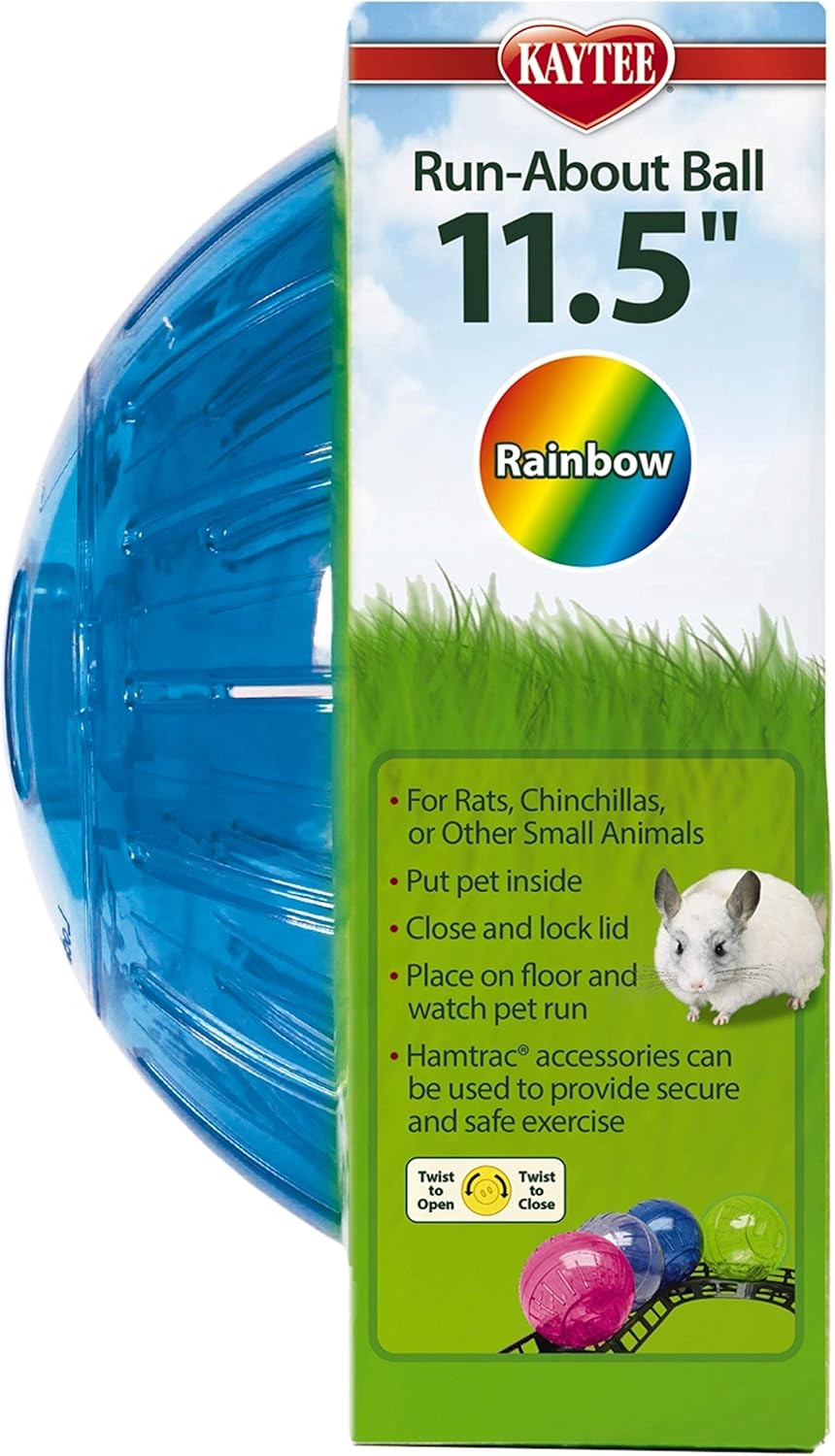 Kaytee Giant Rainbow Run About Ball 11.5"