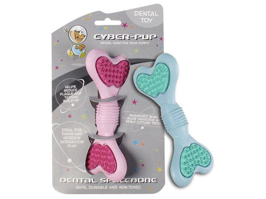 Rosewood Cyber Pup Dental Bone Blue Or Pink