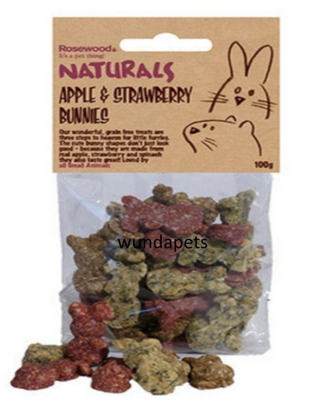 Rosewood Apple & Strawberry Bunnies 100g