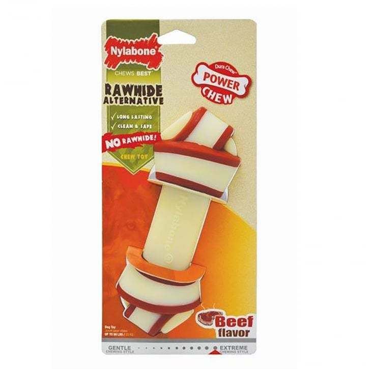 Nylabone Rawhide Knot Bone Beef Large