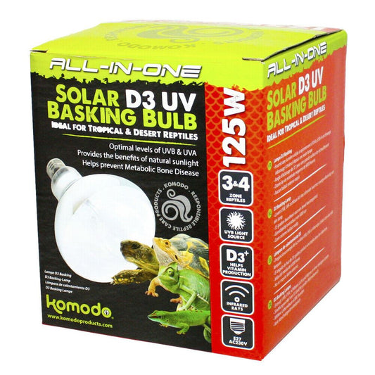 Komodo All In One Solar D3 Uv Basking Bulb 125w