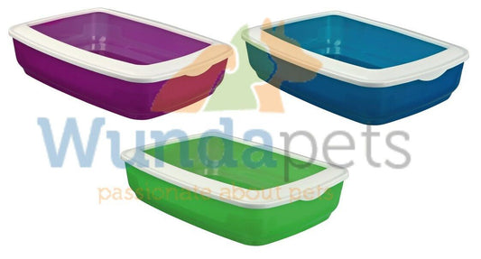 Trixie Mio Cat Litter Tray With Rim Assorted Colours