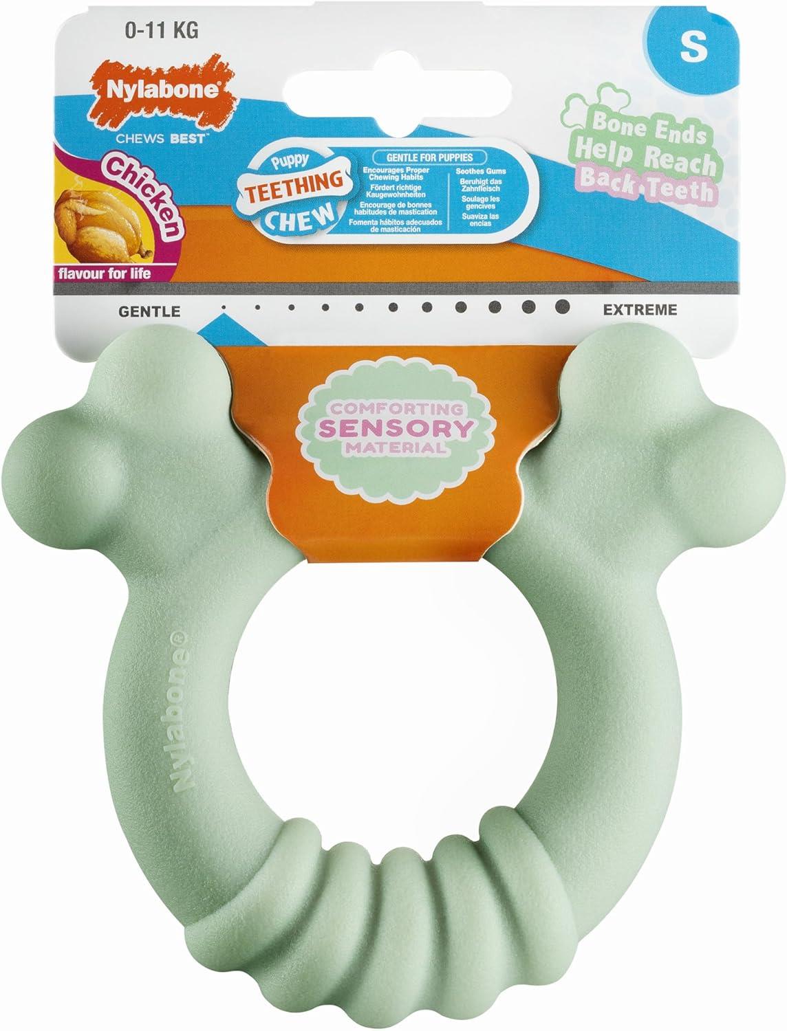 Nylabone Puppy Tactile Ring Chicken Small