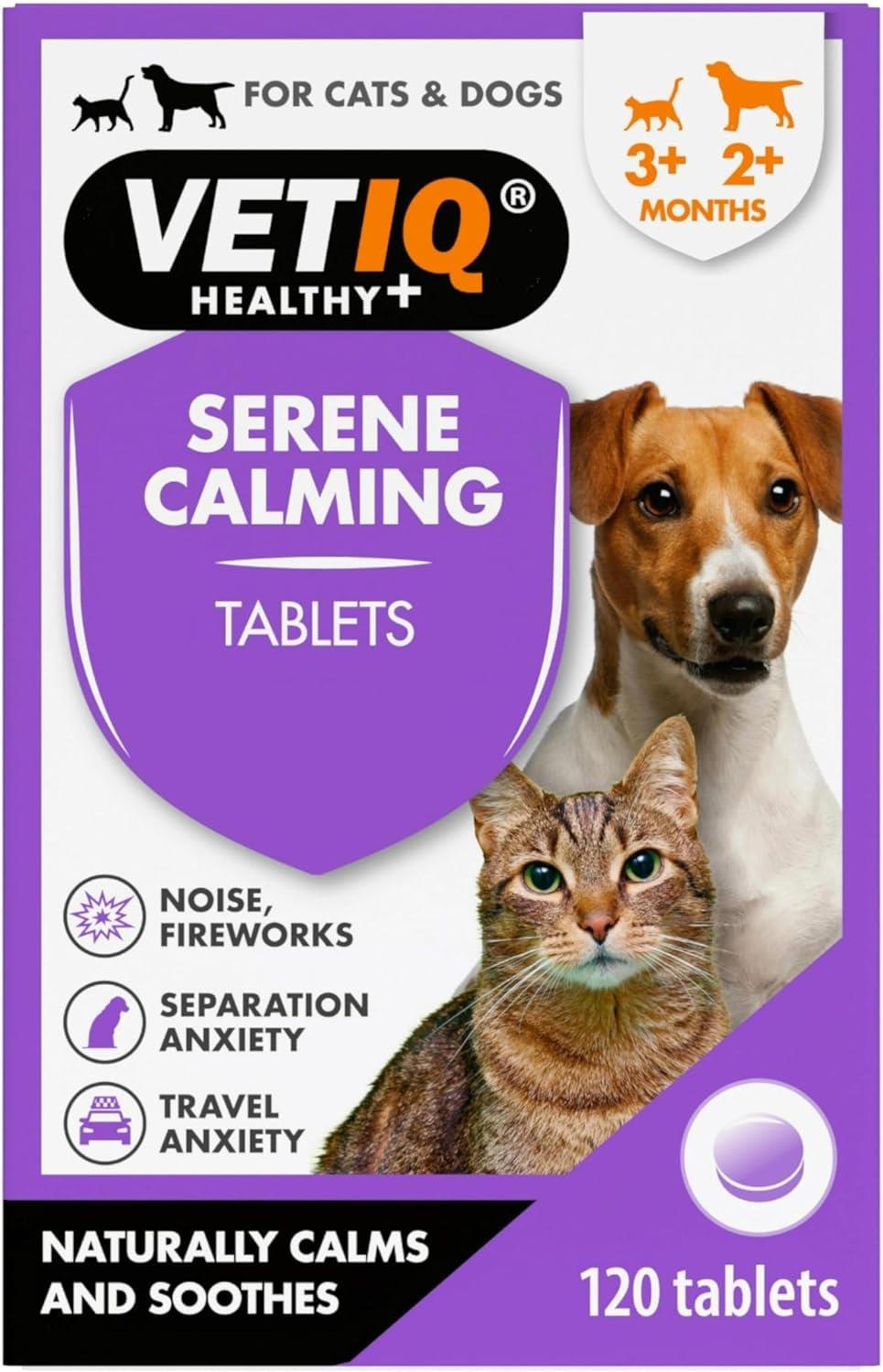 VetIQ Serene-um Calming Tablets 120 Tablets 1-20kg