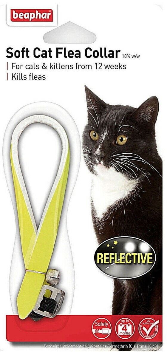 Beaphar Reflective Yellow Cat Flea Collar