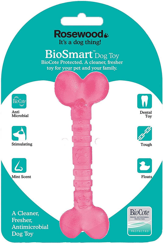 Rosewood Biosafe Puppy Bone Pink