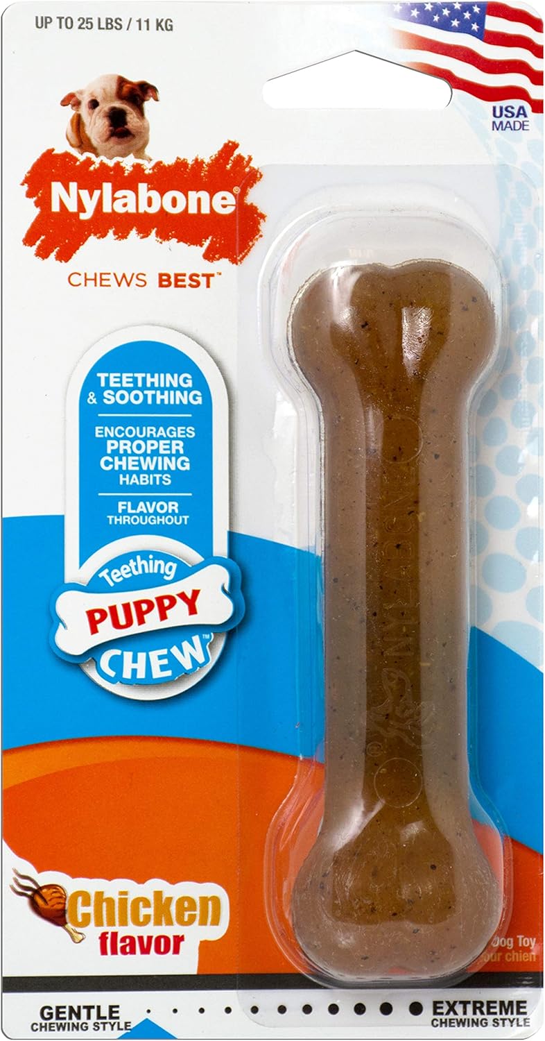 Nylabone Puppybone Regular Chicken Flavoured