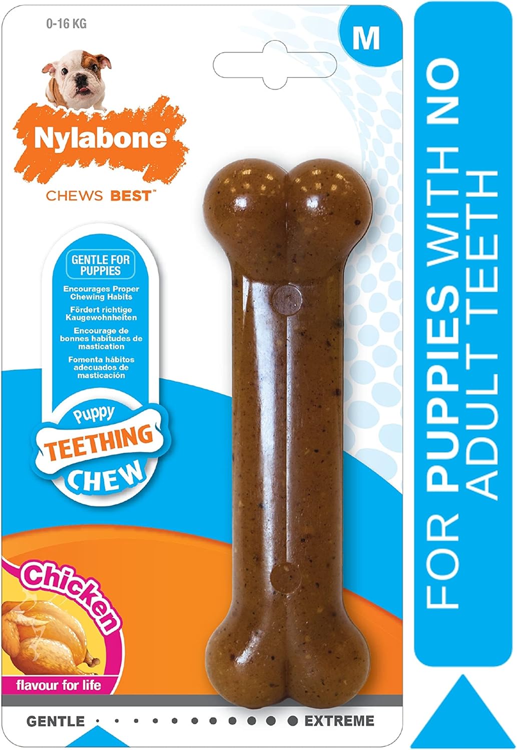 Nylabone Puppybone Wolf Chicken Flavoured