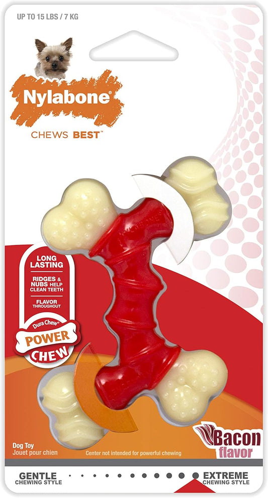 Nylabone Extreme Double Bone Bacon X Small