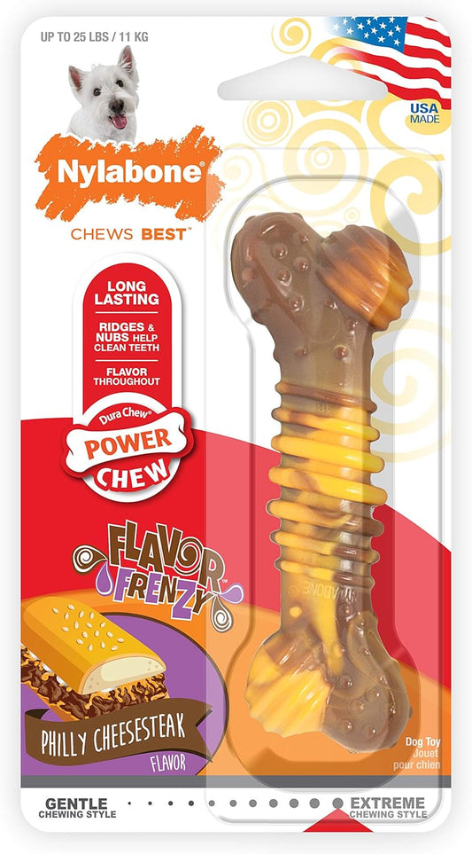 Nylabone Textured Beef & Cheese Bone Small